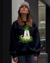 Load image into Gallery viewer, Shih Tzu With Green Tie St Patrick's Day Gift For Dog Lovers Sweatshirt
