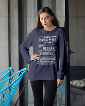 Load image into Gallery viewer, I Am A Proud Wife Of An Irish Husband Gift For Family Unisex Long Sleeve
