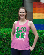 Load image into Gallery viewer, Teaching Love Clover St Patrick's Day Gift Ladies Flowy Tank
