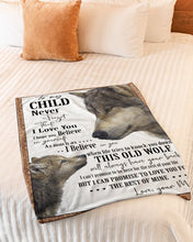 Load image into Gallery viewer, Mom Gift For Son Wolves The Rest Of Mine Fleece Blanket
