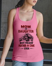Load image into Gallery viewer, Mom And Daughter Best Freaking Partner In Crime Ever Ladies Flowy Tank
