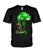 Load image into Gallery viewer, American Water Spaniel Patrick Balloons St. Patrick's Day Color Changing Mug Guys V-Neck
