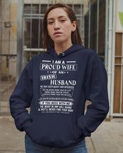 Load image into Gallery viewer, I Am A Proud Wife Of An Irish Husband Gift For Family Hoodie
