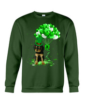Load image into Gallery viewer, Black And Tan King Charles Spaniel St. Patrick's Day Color Changing Mug Sweatshirt
