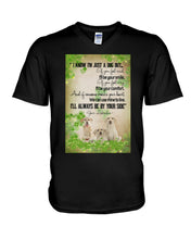Load image into Gallery viewer, I'll Always Be By Your Side Labrador Clover St Patrick's Day Gift Guys V-Neck

