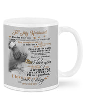 Load image into Gallery viewer, Wedding Rings The Day I Met You Gift For Husband Mug
