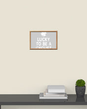Load image into Gallery viewer, Lucky To Be A Biker Pilot Clover St Patrick's Day Gift Horizontal Poster
