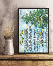 Load image into Gallery viewer, Green Tree Gift For Dad I Love You More Than Words Can Express Forever And Always Vertical Poster
