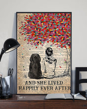 Load image into Gallery viewer, Bloodhound Dog And She Lived Happily Ever After Vertical Poster
