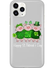 Load image into Gallery viewer, Pig Wear Plaid Shirt And Top Hat St Patrick's Day Gift Phone case
