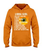 Load image into Gallery viewer, Birthday Gift For Libra Girl Will Bury You With A Smile Hoodie
