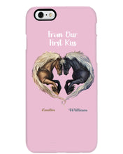 Load image into Gallery viewer, Horses From Our First Kiss Custom Name Gift For Girlfriend Phone case

