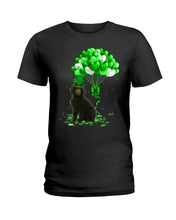 Load image into Gallery viewer, Standard Poodle Patrick Balloons St. Patrick's Day Color Changing Mug Ladies Tee
