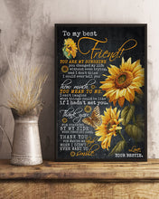 Load image into Gallery viewer, Sunflower Gift For Friend How Much You Mean To Me Vertical Poster
