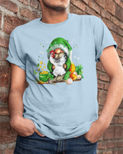 Load image into Gallery viewer, Gnome Pot Of Gold Shamrock St. Patrick's Day Printed Mug Guys Tee

