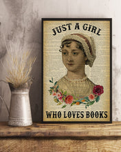 Load image into Gallery viewer, Just A Girl Jane Austen Who Loves Books Vertical Poster
