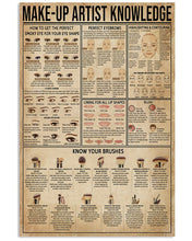 Load image into Gallery viewer, Something You Should Know About Make Up Artist Knowledge Vertical Poster
