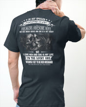 Load image into Gallery viewer, Amazing Gift For Husband She Love Me So Much Skull Guys Tee
