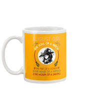 Load image into Gallery viewer, Birthday Gift For August Girl The Soul Of A Witch Mug
