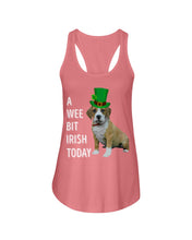 Load image into Gallery viewer, Beabull Irish Today Green St. Patrick's Day Printed Mug Ladies Flowy Tank
