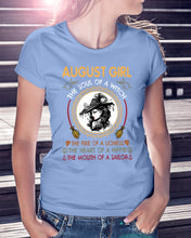 Load image into Gallery viewer, Birthday Gift For August Girl The Soul Of A Witch Ladies Tee

