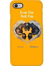 Load image into Gallery viewer, Horses From Our First Kiss Custom Name Gift For Girlfriend Phone case
