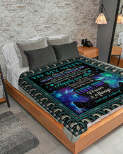 Load image into Gallery viewer, Blue Wolves So In Love With You Gift For Wife Sherpa Blanket
