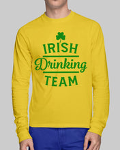Load image into Gallery viewer, Irsih Drinking Team Green Shamrock St Patrick's Day Unisex Long Sleeve
