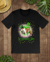 Load image into Gallery viewer, Bulldog Leprechaun Clover St Patrick's Day Gift For Dog Lovers Guys Tee
