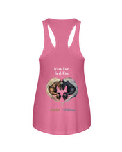 Load image into Gallery viewer, Horses From Our First Kiss Custom Name Gift For Girlfriend Ladies Flowy Tank
