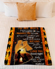 Load image into Gallery viewer, Proposal At Dawn Love Made Us Together Gift For Wife Fleece Blanket
