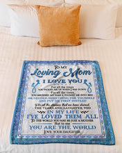 Load image into Gallery viewer, Daughter Gift For Loving Mom You Tucked Me Into Bed Fleece Blanket
