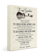 Load image into Gallery viewer, Be Humble And Work Hard Grandma Gift For Grandson Matte Canvas
