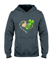 Load image into Gallery viewer, Rabbit Not Lucky Simply Blessed Heart Clover St Patrick's Day Gift Hoodie
