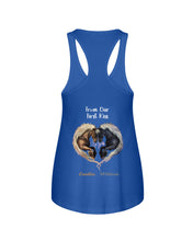 Load image into Gallery viewer, Horses From Our First Kiss Custom Name Gift For Girlfriend Ladies Flowy Tank
