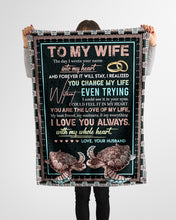 Load image into Gallery viewer, You Changed My Life Turtle Gift For Wife Fleece Blanket
