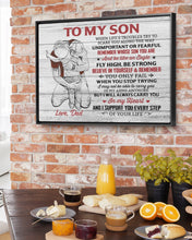 Load image into Gallery viewer, Dad Gift For Son A Warm Hug Flying High Framed Matte Canvas
