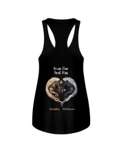 Load image into Gallery viewer, Horses From Our First Kiss Custom Name Gift For Girlfriend Ladies Flowy Tank
