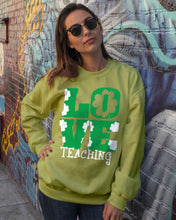 Load image into Gallery viewer, Teaching Love Clover St Patrick's Day Gift Sweatshirt

