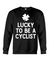 Load image into Gallery viewer, Lucky To Be A Biker Pilot Clover St Patrick's Day Gift Sweatshirt

