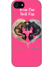 Load image into Gallery viewer, Horses From Our First Kiss Custom Name Gift For Girlfriend Phone case
