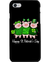 Load image into Gallery viewer, Pig Wear Plaid Shirt And Top Hat St Patrick's Day Gift Phone case
