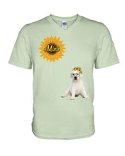 Load image into Gallery viewer, White Labrador Mimi Sunshine Dog Lovers St. Patrick's Day Printed Mug Guys V-Neck
