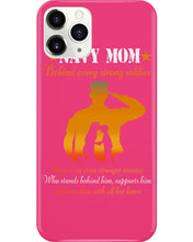 Load image into Gallery viewer, Son Gift For Navy Mom Behind Every Strong Soldier Phone case
