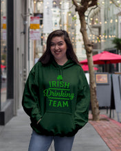 Load image into Gallery viewer, Irsih Drinking Team Green Shamrock St Patrick's Day Hoodie
