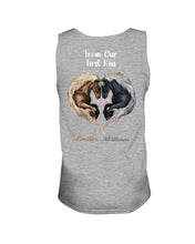 Load image into Gallery viewer, Horses From Our First Kiss Custom Name Gift For Girlfriend Unisex Tank Top
