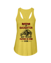 Load image into Gallery viewer, Mom And Daughter Best Freaking Partner In Crime Ever Ladies Flowy Tank
