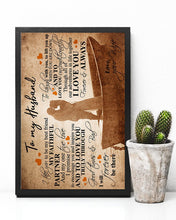 Load image into Gallery viewer, A Boat Forever Be There Gift For Husband Vertical Poster
