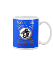 Load image into Gallery viewer, Birthday Gift For August Girl The Soul Of A Witch Mug
