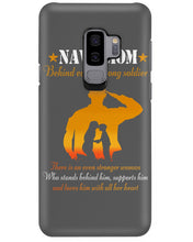 Load image into Gallery viewer, Son Gift For Navy Mom Behind Every Strong Soldier Phone case
